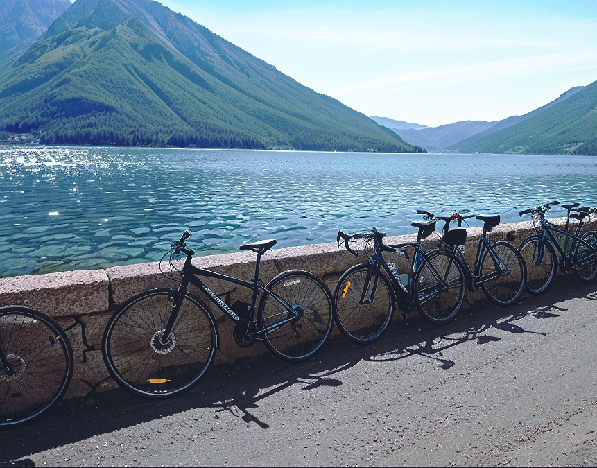 Bicycles, River, Montenegro