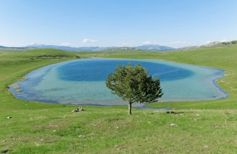 High mountain lakes