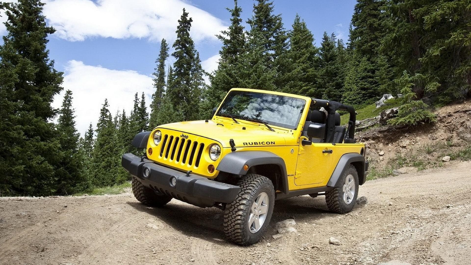 Yellow jeep